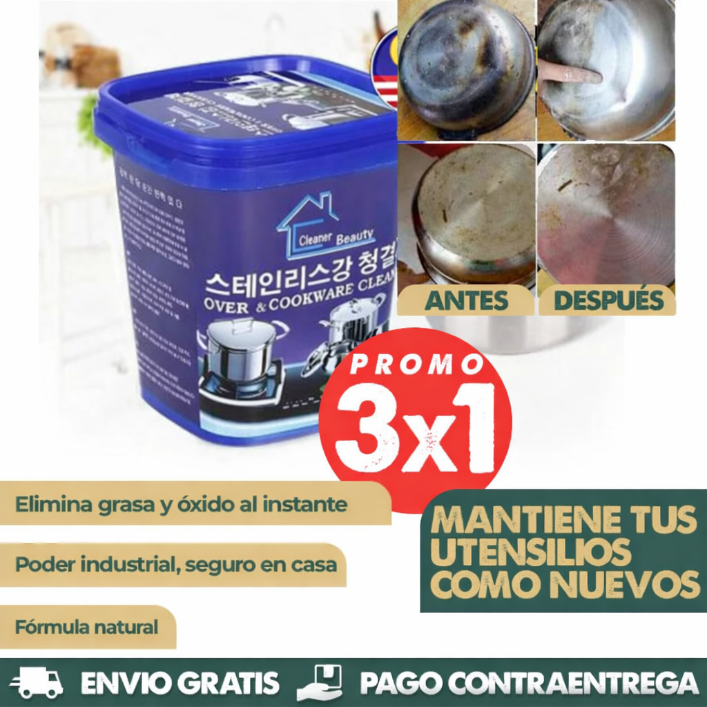 LLEVAS 3 Y SOLO PAGAS 1 | LIMPIADOR OLLAS MULTIUSOS