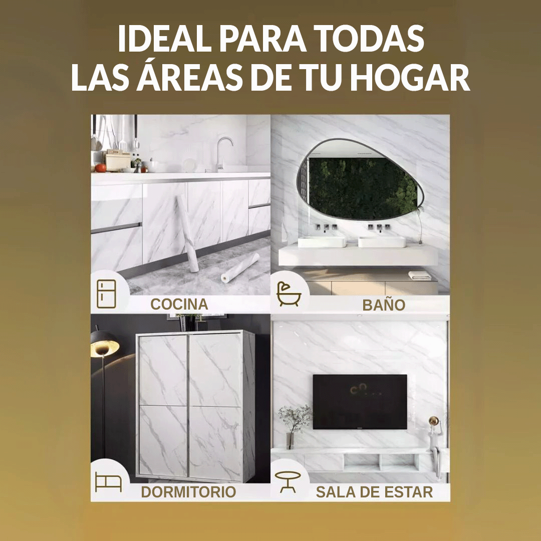 PAPEL ADHESIVO TIPO MARMOL 60cm x 5m  🎁SET X 2 UNIDADES🎁