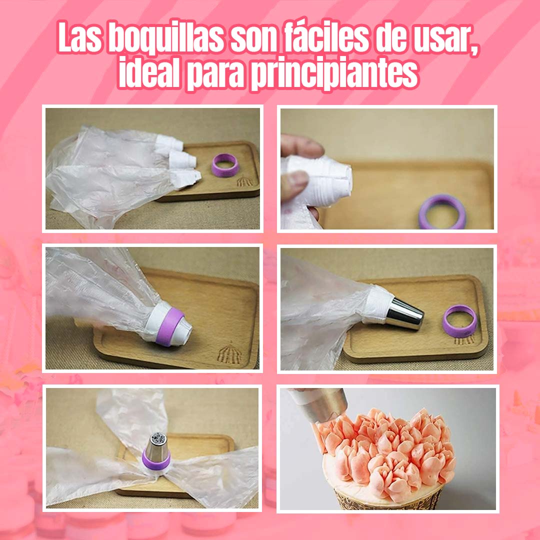 BOQUILLAS RUSAS PARA DECORAR FÁCILMENTE🎁PROMO 7 UNIDADES🎁