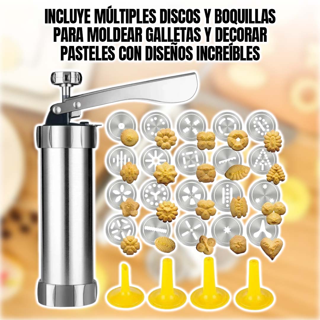 CookiePress🍪 - Prensa para hacer galletas🎁 Gratis 20 plantillas 🎁