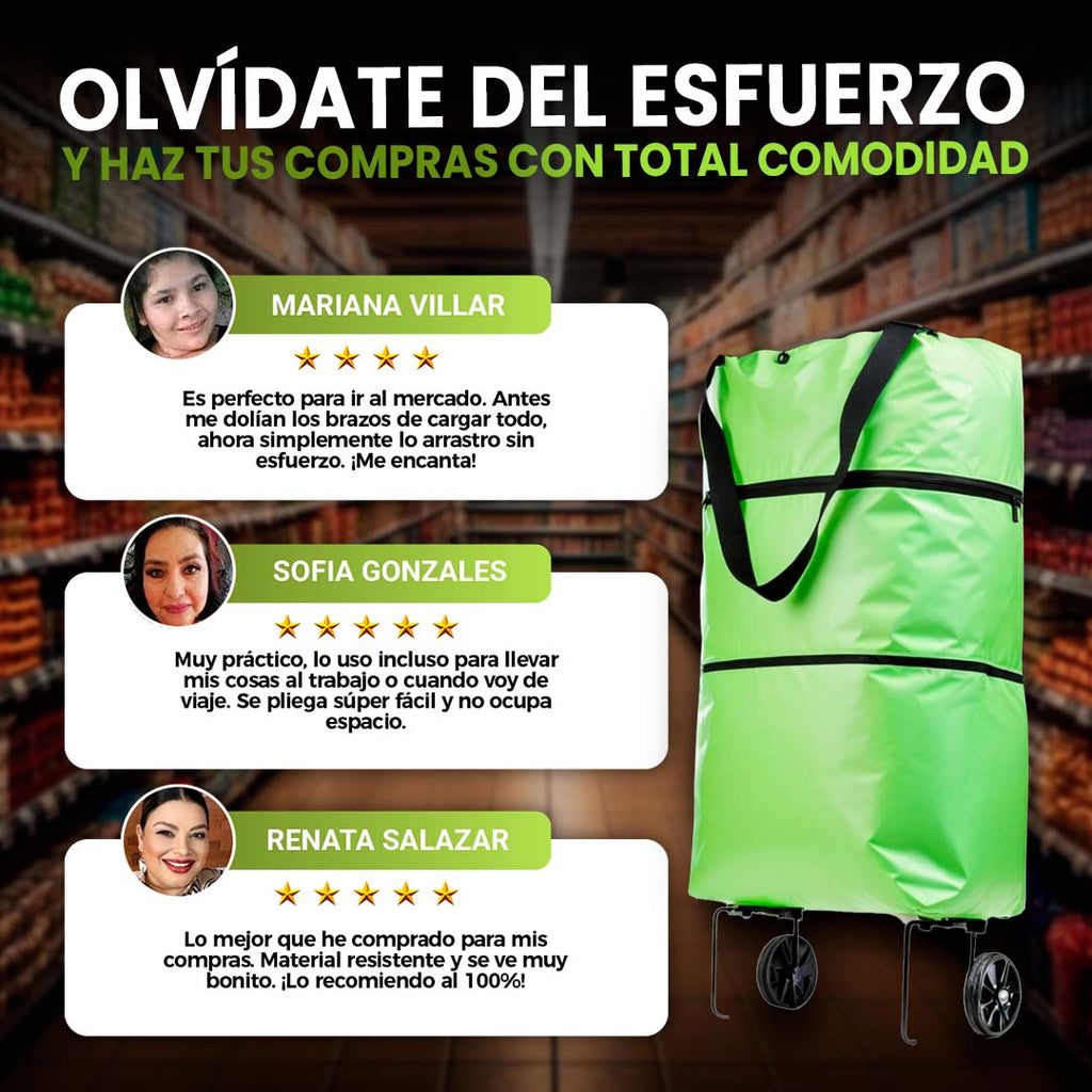 CARRITO DE COMPRAS CON RUEDAS✨
