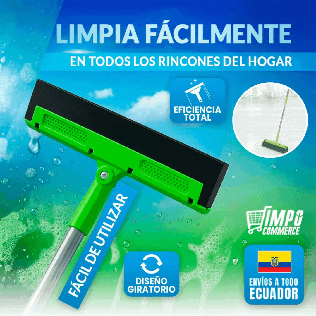 Limpiador tipo escoba para pisos, ventanas y paredes 🎁HOY ENVÍO GRATIS🎁