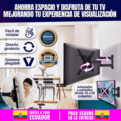 Soporte de TV giratorio y plegable de 14 a 55 pulgadas 🎁Envío Gratis🎁