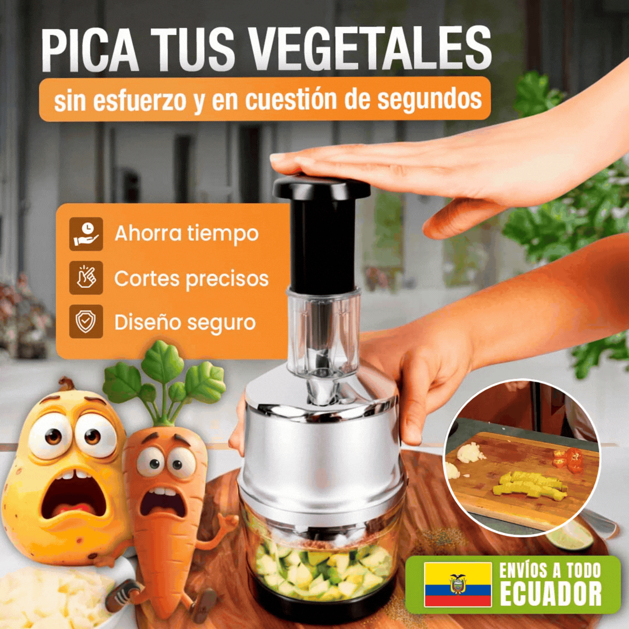 PICADOR MANUAL DE VEGETALES🎁HOY EN PROMO🎁